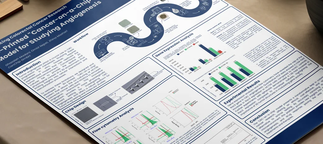Conference poster: 3D-printed cancer-on-a-chip model for studying angiogenesis